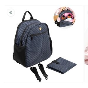 IDAHO JONES Mini Black Backpack- hands free pump storage